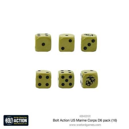 Bolt Action US Marine Corps D6 Dice pack kości