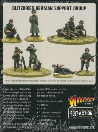 Bolt Action WWII German Blitzkrieg Support Group