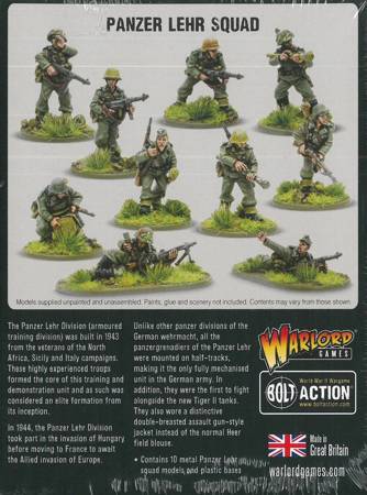 Bolt Action WWII German Panzer Lehr Squad