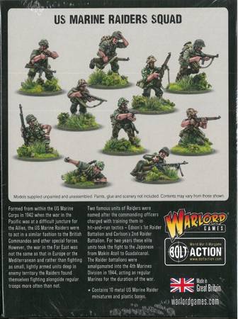 Bolt Action WWII US Marine Corps Raider Squad