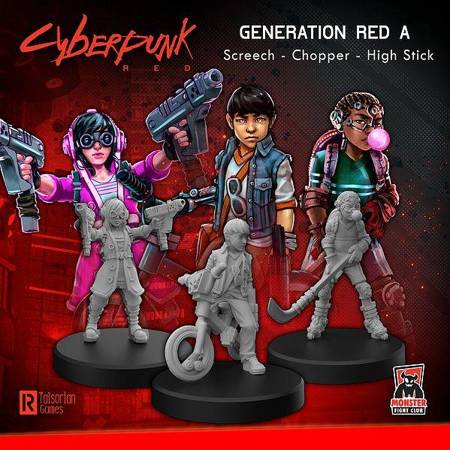 Cyberpunk Red Generation Red A - figurki