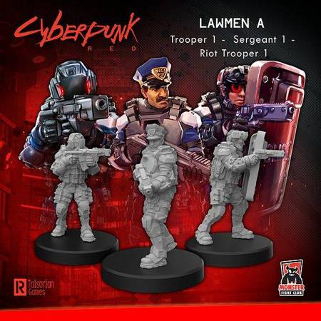 Cyberpunk Red Lawmen A Command - figurki