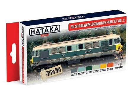 HATAKA Polish Railways Loco. Paint Set Vol. 2