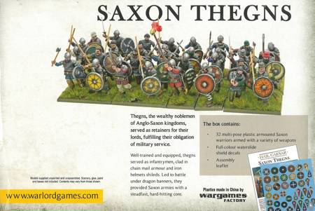 Hail Caesar Saxon Thegns / wojska anglo-saskie