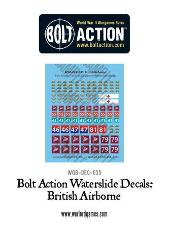 Kalkomania Bolt Action WGB-DEC-035 British Airborne decals