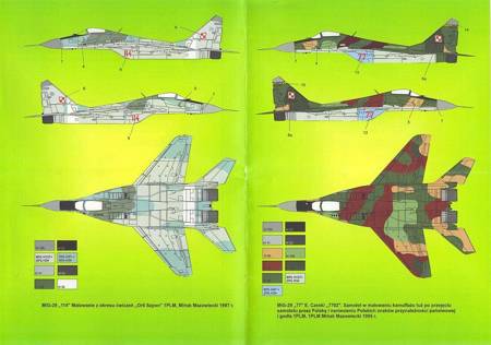 Kalkomania Mig-29 Polish service vol.1