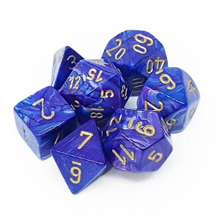 Kości zestaw RPG Lustrus Purple Chessex