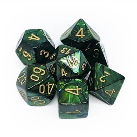 Kości zestaw RPG Scarab Jade Chessex