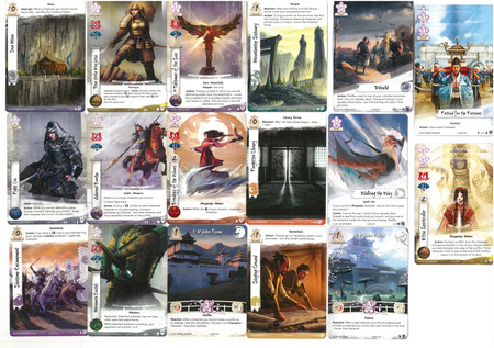 Legend of The Five Rings LCG Zestaw kart promocyjnych #3 + znaczniki Favor