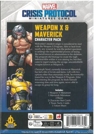 Marvel Crisis Protocol CP109 Weapon X & Maverick Character Pack