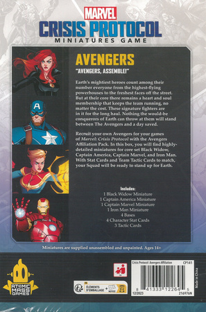 Marvel Crisis Protocol CP141 Avengers Affiliation Pack