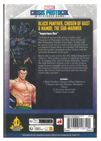 Marvel Crisis Protocol CP158 Black Panther, Chosen of Bast & Namor, the Submariner Character Pack