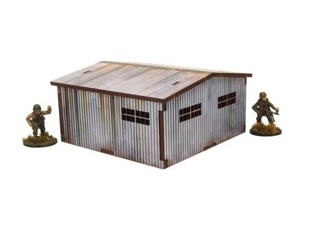 Micro Art H00130 WW2 Normandy Large Tin Shed (28 mm) - szopa blaszana