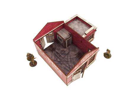 Micro Art H00131 WW2 Normandy Garage with Petrol Station (28 mm) - garaż stacja paliw