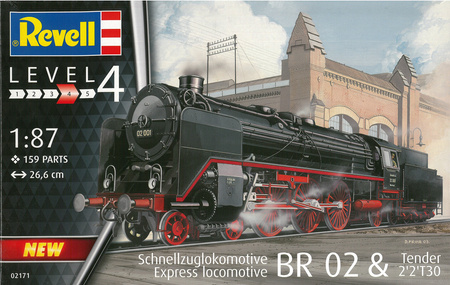 Model do sklejenia Revell Express locomotive BR 02 - Tender 2'2'T30