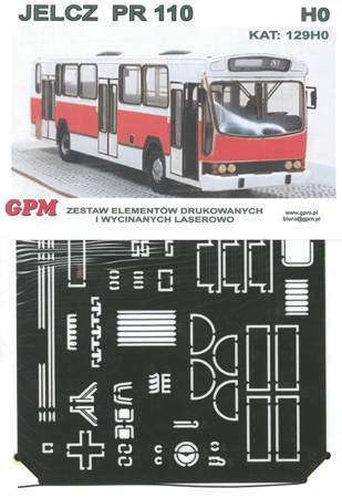 Model kartonowy GPM 129H0 Jelcz PR 110 Berliet 1:87(H0)