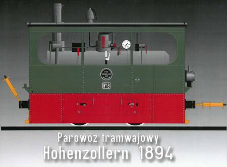 Model kartonowy Modelik 9/17 - Hohenzollern Tramlok