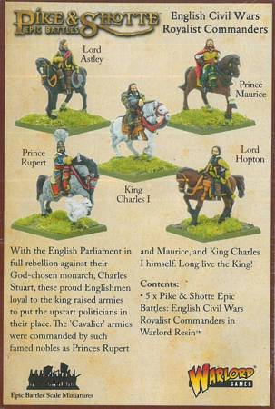 Pike&Shotte Epic Battles English Civil Wars Royalist Commanders