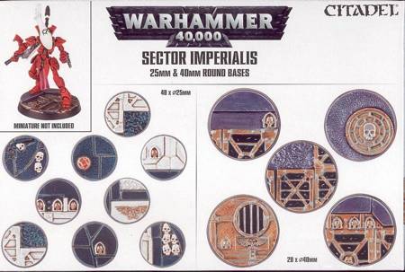Podstawki Sector Imperialis 25 & 40mm Round Bases