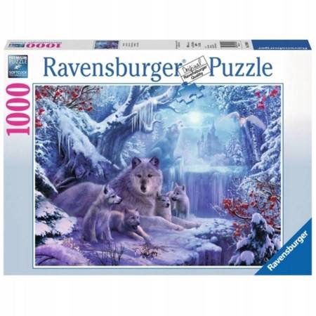 Puzzle 1000 Wilki Zimą (Ravensburger)