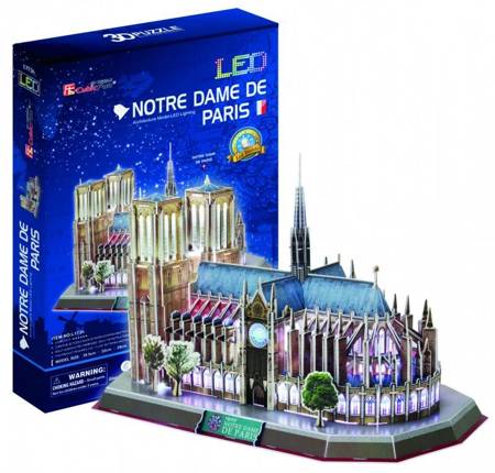 Puzzle 3D 149 el. LED Katedra Notre Dame