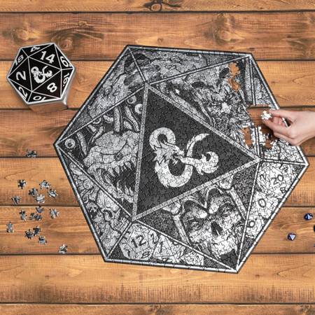 Puzzle 750 el. Dungeons&Dragons Kostka D20