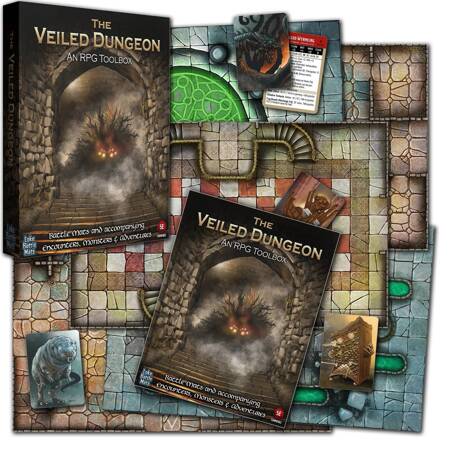 RPG Toolbox The Veiled Dungeon - przygoda, mapy i znaczniki