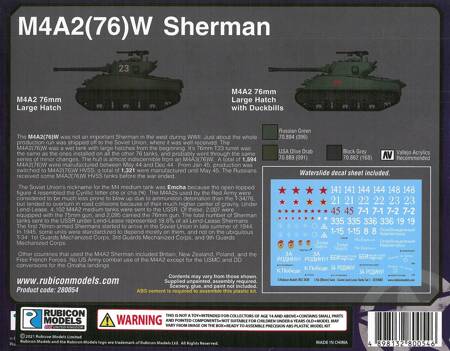 Rubicon Models 280054 US Army M4A2(76)W Sherman