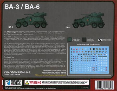 Rubicon Models 280084 Soviet Army BA-3 / BA-6