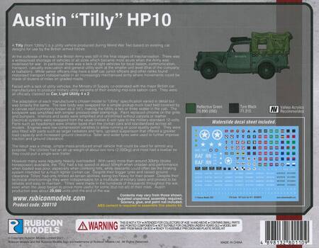 Rubicon Models 280110 British Austin 'Tilly' HP10