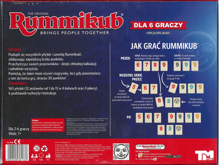 Rummikub dla 6 graczy