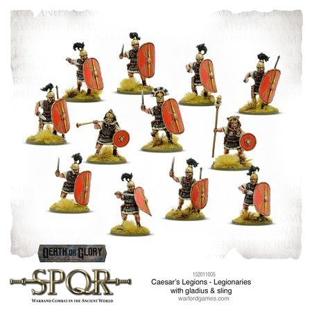 SPQR Caesar's Legions Legionaries with Gladius & Sling