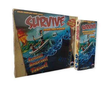 Survive Escape From Atlantis wydanie 30th Anniversary + zestaw mini dodatków - Survive: Dolphins and Squids & 5-6 Players...Oh My!