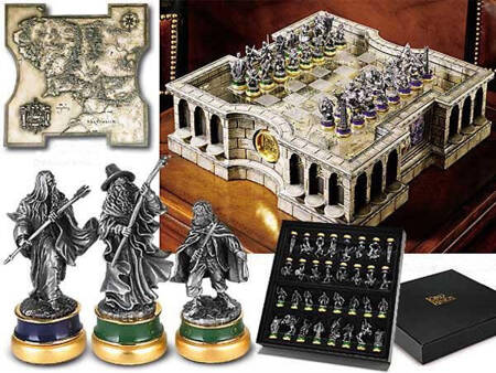 Szachy Władca Pierścieni The Lord of the Rings Collector's Chess Set