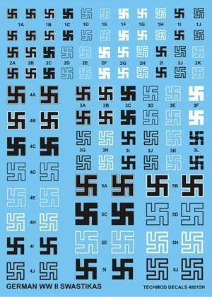 Techmod 48015 German WWII Swastikas