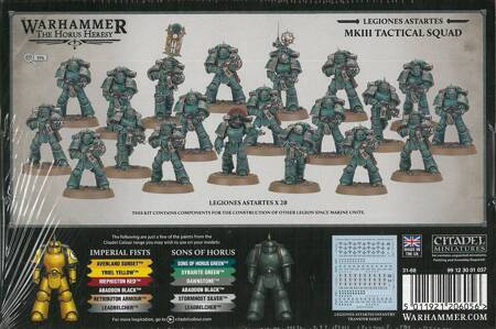 The Horus Heres Legiones Astartes MKIII Tactical Squad 