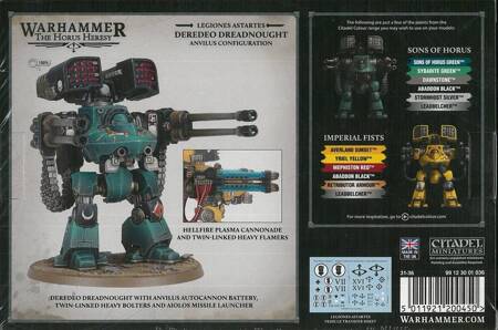 The Horus Heresy Legiones Astartes Deredeo Dreadnaught Anvilus Configuration