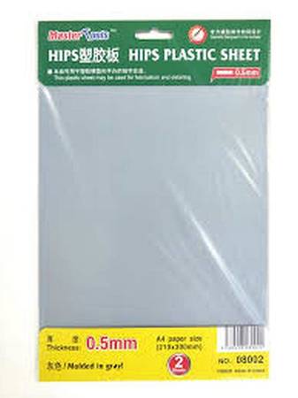 Trumpeter 08002 Hips Plastic Sheet 0,5 mm 2 szt.