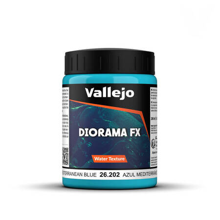 Vallejo Diorama FX 26202 Water Texture Mediterranean Blue