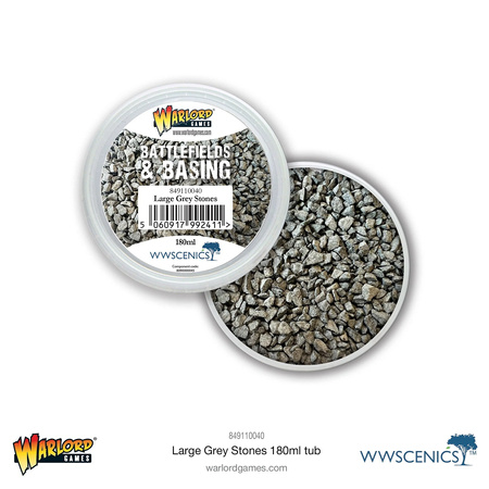 Warlord Battlefields&Basing Large Grey Stones kamienie (180 ml)