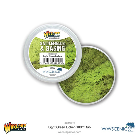 Warlord Battlefields&Basing Light Green Lichen porosty