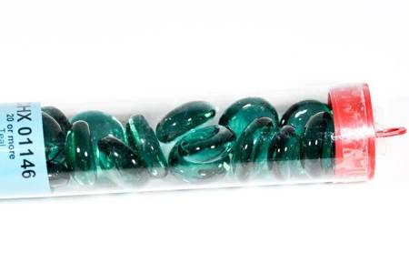 Znaczniki szklane Chessex Crystal Teal (40+)