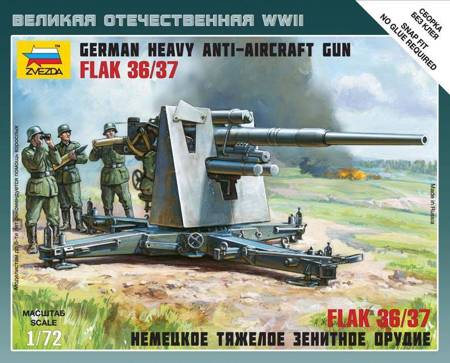 Zvezda 6158 German 88mm Flak 36/37