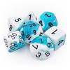 Kości zestaw RPG Chessex Gemini Teal-White/black