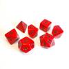 Kości zestaw RPG Chessex Opaque Orange/Black