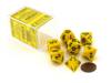 Kości zestaw RPG Chessex Opaque Yellow/Black