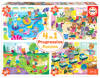 Puzzle 20+40+60+80 el. Dzień w szkole (Educa)