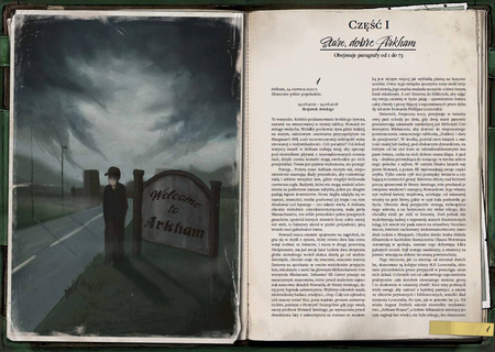 Widmo nad Arkham gra paragrafowa