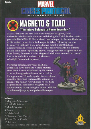 Marvel: Crisis Protocol Magneto & Toad