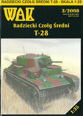 Model kartonowy WAK 3/08 T-28